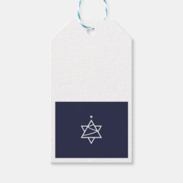 Etiqueta Para Presente Estrela da Árvore de Natal de David
