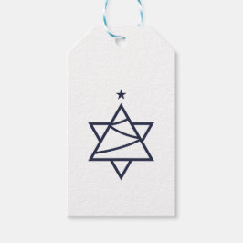 Etiqueta Para Presente Estrela da Árvore de Natal de David