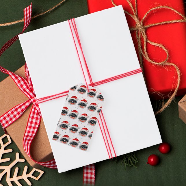 Etiqueta Para Presente Estrelas de Natal de Pequim (Criador carregado)