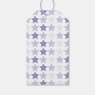 Etiqueta Para Presente Estrelas de Ombre Azul Patriótica
