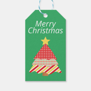 Etiqueta Para Presente Etiqueta Colorida de Presente de Árvore de Natal 
