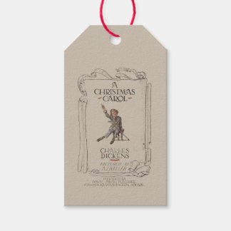 Etiqueta Para Presente Etiqueta de presente A Christmas Carol de Dickens