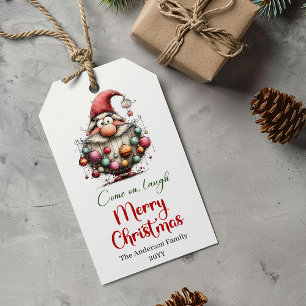Etiqueta Para Presente Etiqueta de presente clássica e excêntrica do Papa