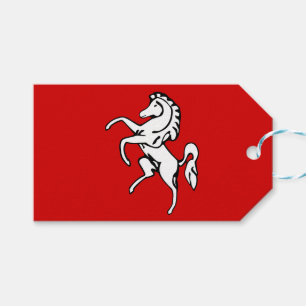 Etiqueta Para Presente Etiqueta de presente com a bandeira de Kent, Ingla