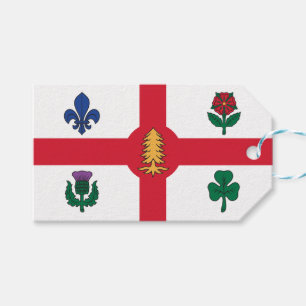 Etiqueta Para Presente Etiqueta de presente com a bandeira de Montreal, C