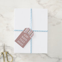 Etiqueta de presente com nome personalizado minima