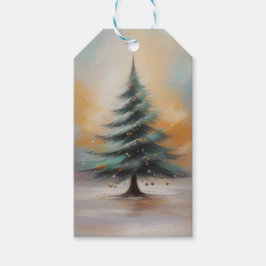 Etiqueta Para Presente Etiqueta de Presente da Árvore de Natal Elegante W