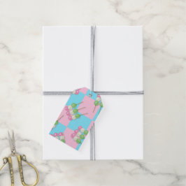 Etiqueta Para Presente Etiqueta de presente Dango, azul-rosa, com verific