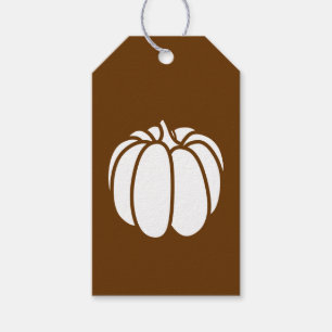 Etiqueta Para Presente Etiqueta de Presente de Abóbora em Chocolate