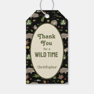 Etiqueta Para Presente Etiqueta de Presente de Aniversário de Gambá Selva