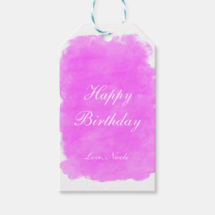 Etiqueta Para Presente Etiqueta de presente de aniversário Glamour Beauty