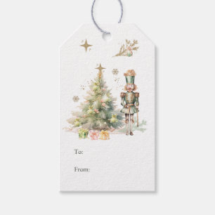 Etiqueta Para Presente Etiqueta de Presente de Árvore de Natal do Noz-Cra