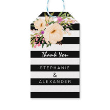 Etiqueta de Presente de Blooms de Anêmona de Aquar