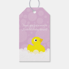 Etiqueta Para Presente Etiqueta de Presente de Borracha Ducky - Lilac