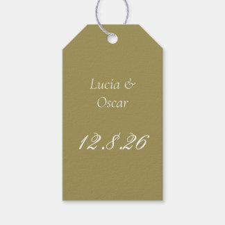Etiqueta Para Presente Etiqueta de presente de casamento Chartreuse com d