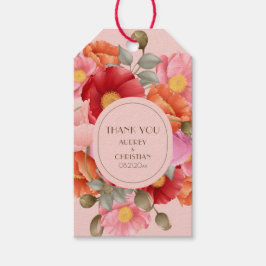 Etiqueta Para Presente Etiqueta de Presente de Casamento com Papoula em A