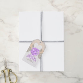 Etiqueta Para Presente etiqueta de presente de casamento do ensaio roxo c