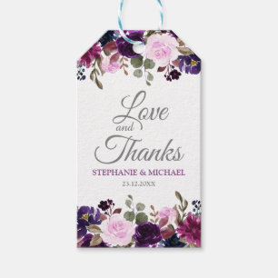 Etiqueta Para Presente Etiqueta de presente de casamento Floral Boho Lava