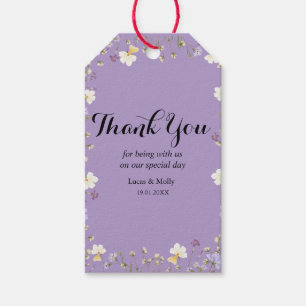 Etiqueta Para Presente Etiqueta de Presente de Casamento Floral de Verão
