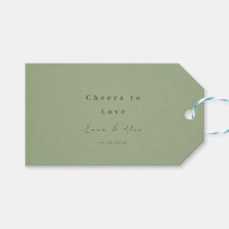 Etiqueta Para Presente Etiqueta de Presente de Casamento Minimalista Verd