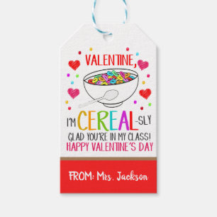 Etiqueta Para Presente Etiqueta de Presente de Cereal do Namorados