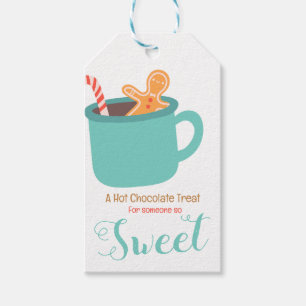 Etiqueta Para Presente Etiqueta de presente de chocolate quente