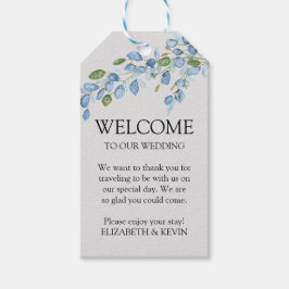 Etiqueta Para Presente Etiqueta de presente de cor d'água elegante