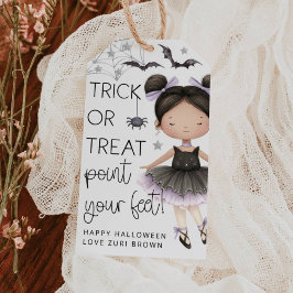 Etiqueta Para Presente Etiqueta de Presente de Dança de Balé de Halloween