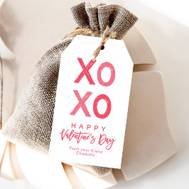 Etiqueta Para Presente Etiqueta de presente de Dia de os namorados Xoxo, 