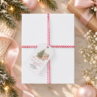Etiqueta Para Presente Etiqueta de presente de favor de chuveiro de Natal