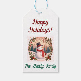 Etiqueta Para Presente Etiqueta de presente de feriado personalizado