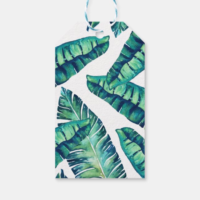 Etiqueta Para Presente Etiqueta de presente de Glam Tropical (Verso)