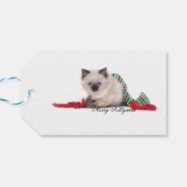 Etiqueta Para Presente etiqueta de presente de Kittymas feliz