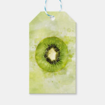 Etiqueta de Presente de Kiwi Verde