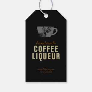 Etiqueta Para Presente Etiqueta de Presente de Licor de Café