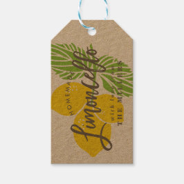 Etiqueta Para Presente Etiqueta de presente de Limoncello, caseiro