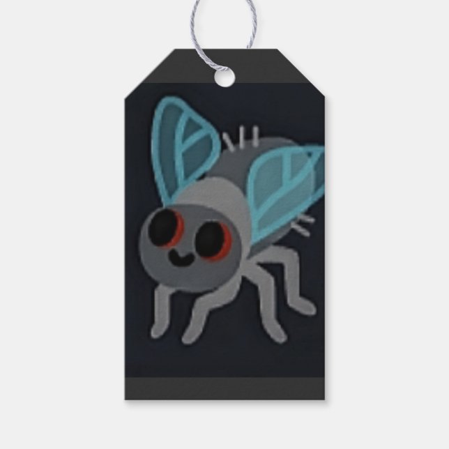 Etiqueta Para Presente Etiqueta de presente de mascote de mosca (Frente)
