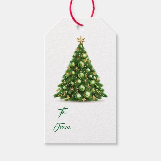 Etiqueta Para Presente Etiqueta de presente de Natal (Frente)