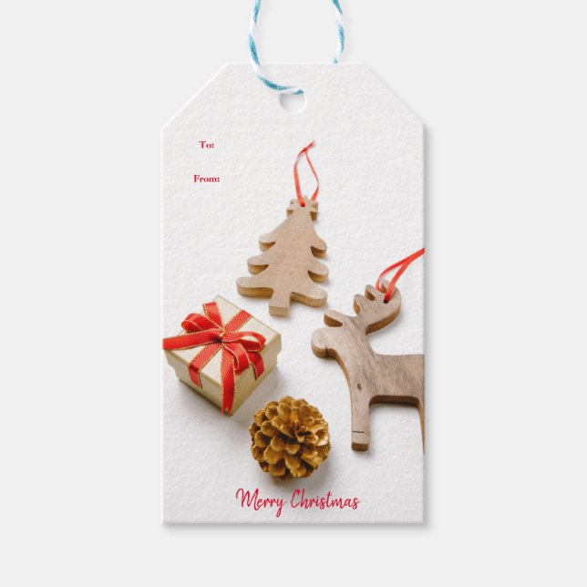 Etiqueta Para Presente Etiqueta de Presente de Natal (Frente)