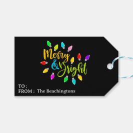 Etiqueta Para Presente *~* Etiqueta de presente de Natal brilhante da Fel