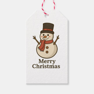 Etiqueta Para Presente Etiqueta de Presente de Natal de Boneco de Neve Fo
