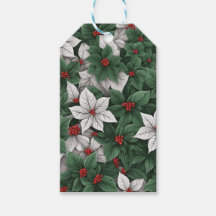 Etiqueta de presente de Natal de Elegância Botânic