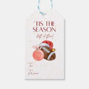 Etiqueta Para Presente Etiqueta de presente de Natal de futebol