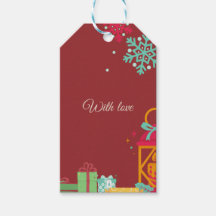 Etiqueta de Presente de Natal – Design Festivo de