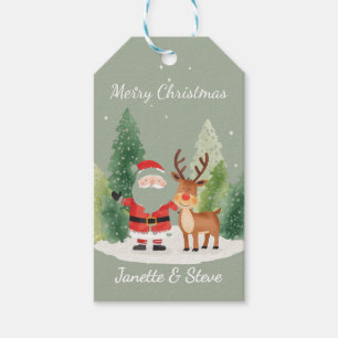 Etiqueta Para Presente Etiqueta de presente de Natal divertida de casal