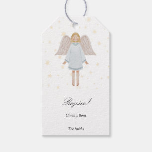 Etiqueta Para Presente Etiqueta de presente de Natal do Anjo Natividade