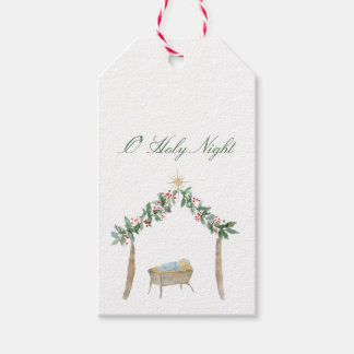 Etiqueta Para Presente Etiqueta de Presente de Natal em Aquarela