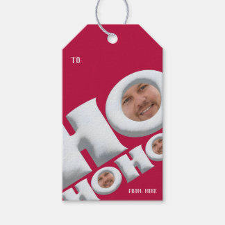 Etiqueta Para Presente Etiqueta de presente de Natal engraçada “HO HO HO”