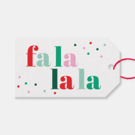 Etiqueta Para Presente Etiqueta de Presente de Natal Fa La La La Para/De