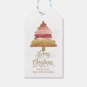 Etiqueta Para Presente Etiqueta de presente de Natal feliz, Árvore de Nat